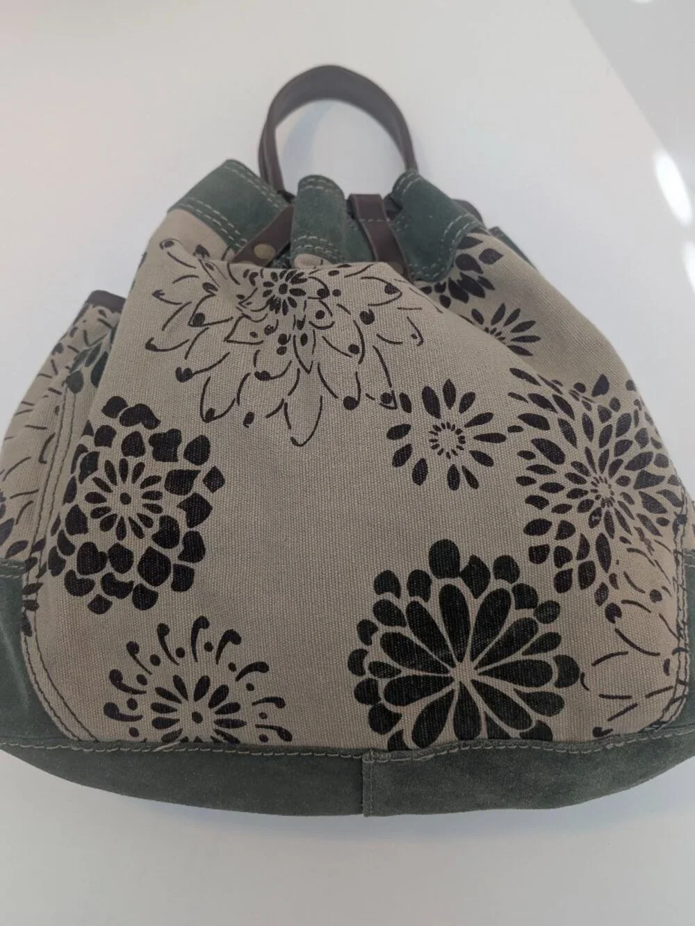 Lucky Brand one handle drawstring hobo style bag